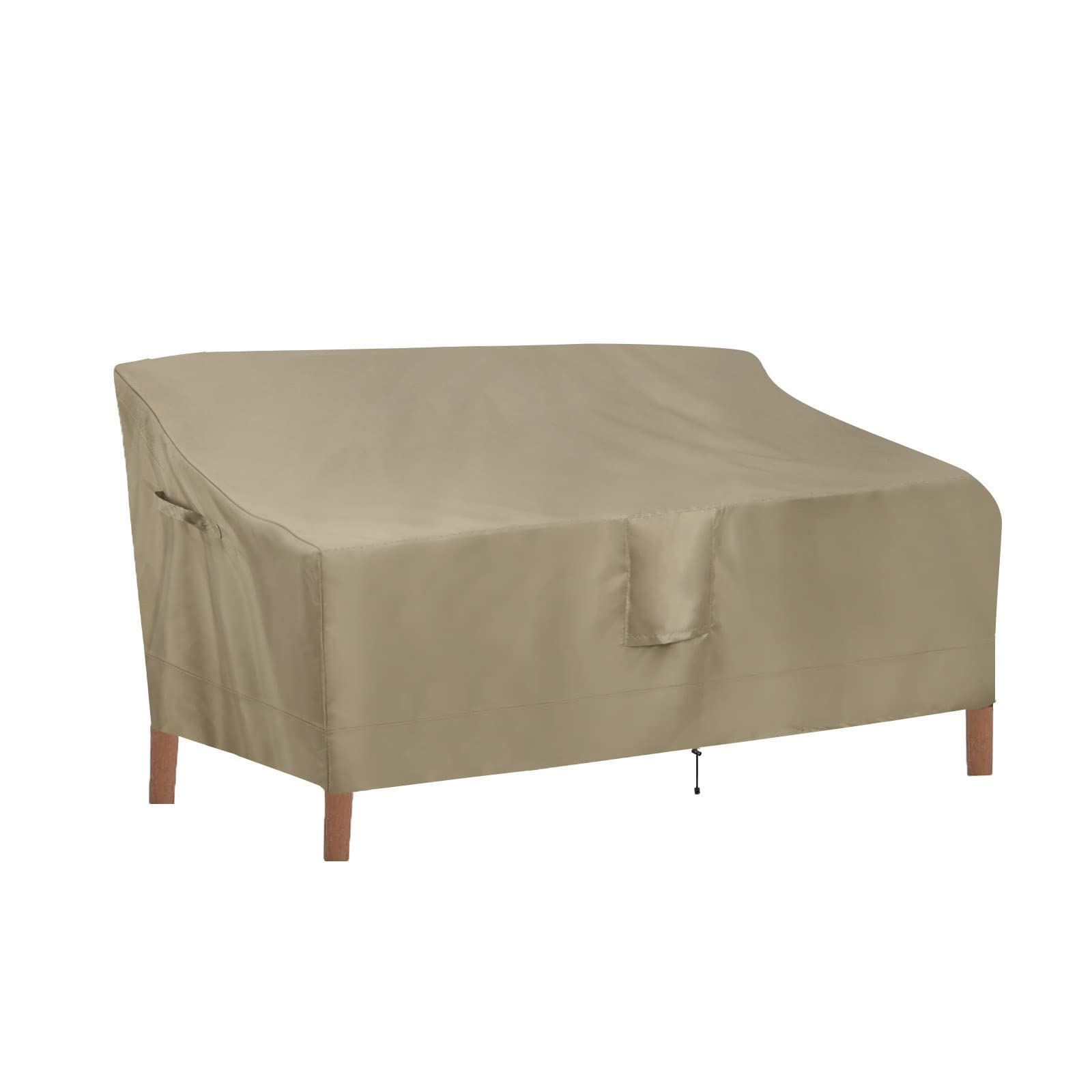 Outdoorlines Outdoor Waterproof Patio 3-Seater Couch Cover - Uv Resistant Patio Sofa Furniture Covers Weatherproof Heavy Duty Glider Covers For Outdoor Furniture, 88Wx32.5Dx33H Inches, Camel