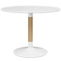 Modway Whirl 40" Contemporary Modern Round Kitchen And Dining Table In White