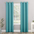 Sun Zero Riley Kids Bedroom Blackout Grommet Curtain Panel, 40' X 95', Surf Blue