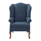 Crawford Wing Back Chair - Sky
