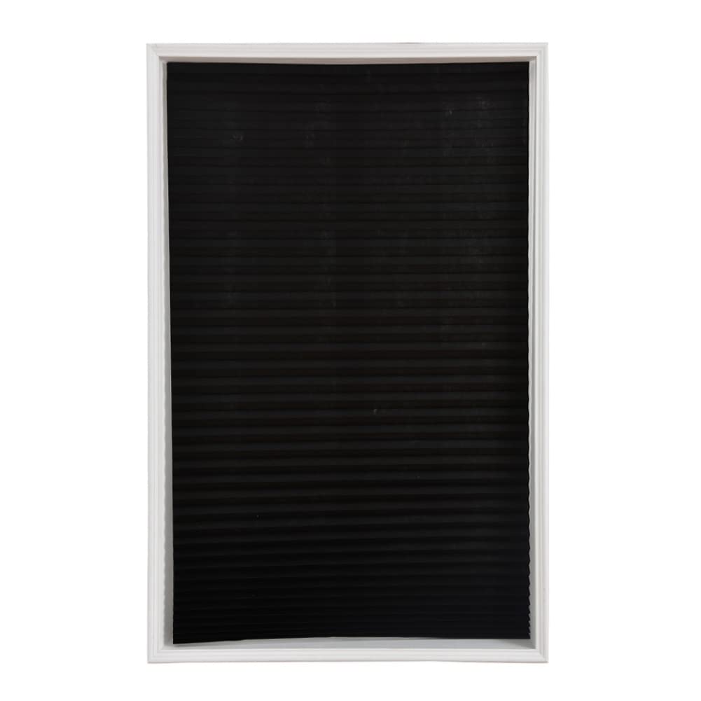 Temporary Blinds, Vertical Pleated Blinds No Drilling Self Adhesive Blinds Easy to Install Fits Blinds Window Roller for Bathroo