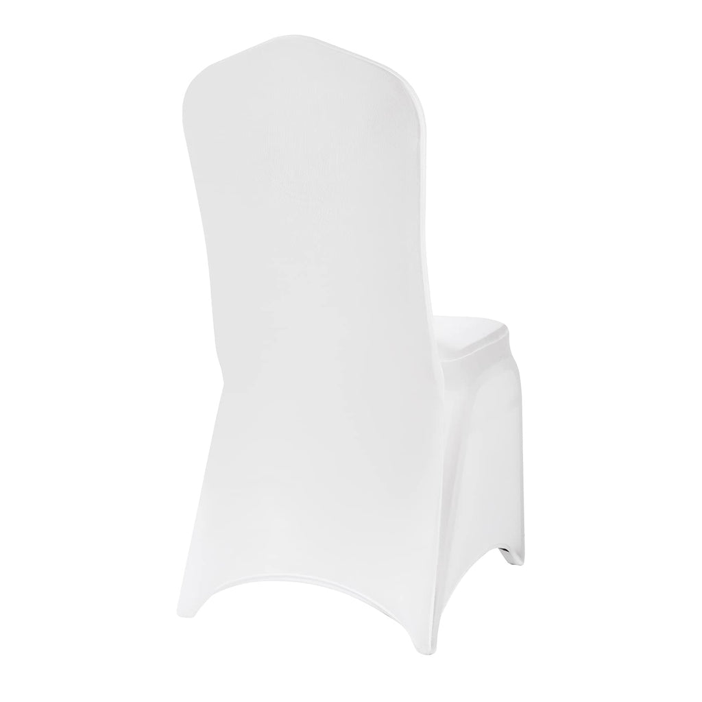 Algaiety Spandex Chair Cover,12Pcs,Chair Covers,Living Room Chair Covers,Removable Chair Cover Washable Protector Stretch Chair Cover For Party, Banquet,Wedding Event,Hotel(White)