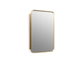 Kohler 35570-BGL Verdera Framed Bathroom Medicine Cabinet with Mirror, Rectangular Design, Mirrored Interior, Adjustable Glass S