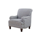 Coaster Furniture Gwen Recessed Arms Light Grey and Blue Accent Chair 903093