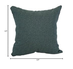 Blazing Needles Square Polyester Jacquard Throw Pillow, 17", Hazeltsb Bluegr