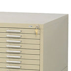 Safco Products 4983 Lock Kit for Steel Flat File, 10-Drawer (sodl separately), Silver