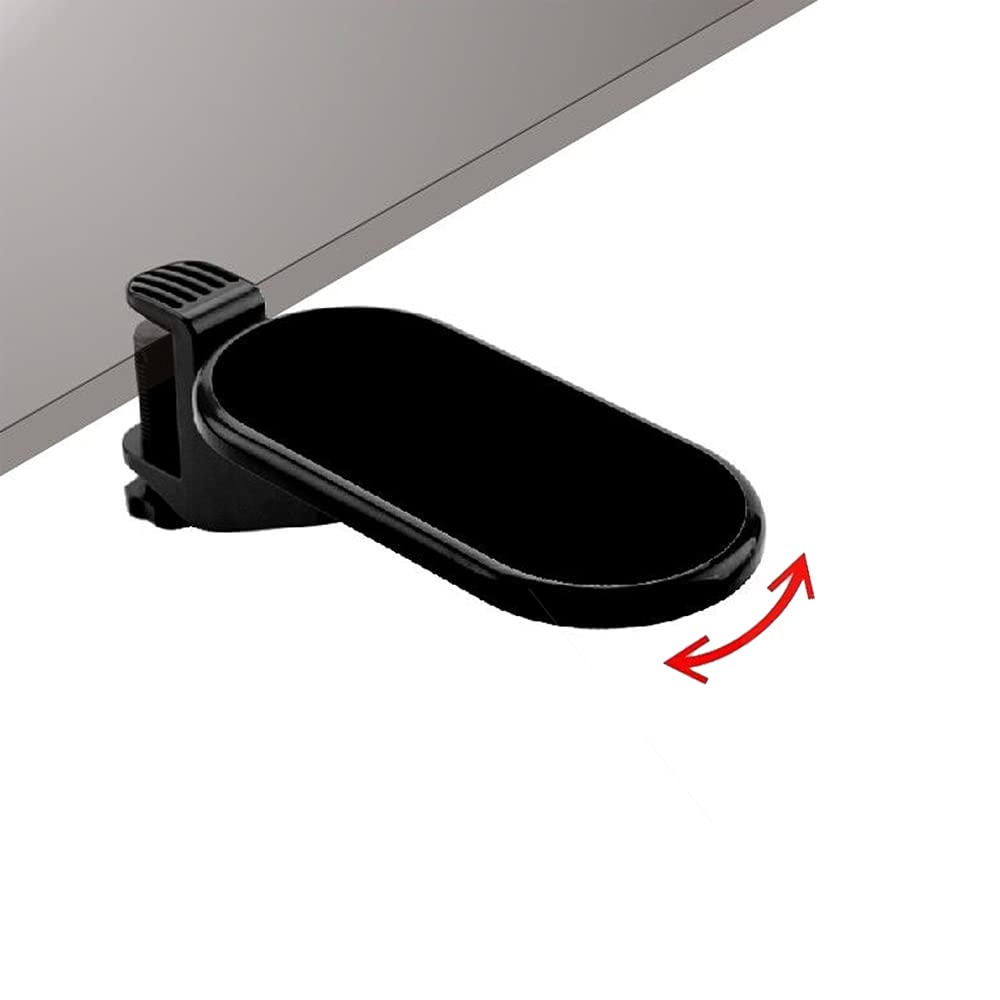 Skyzonal Ergonomic, Adjustable Computer Desk Extender Arm Wrist Rest Support Mouse Pad Desk Computer Armrest Wrist Rest (Black)