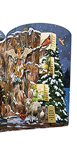 2024 Nativity Advent Calendar O Holy Night, 8 3/4 Inch