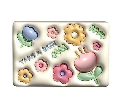 ASVI CREATION 3D Mat | 3D Visual AntiSlip Absorbent Bath Mat | Non Slip Bathroom Rug Soft Carpet Door Mat (60 X 40 CM, Multicol
