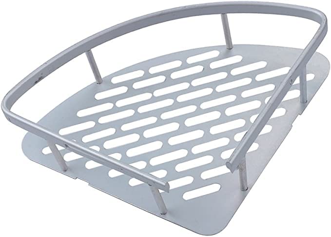 FEELING MALL Alumimum Triangle Basket Shower Caddy Corner Storage Rack Hanging Plate Kitchen Washroom Toilet Dorm Storage Shelf