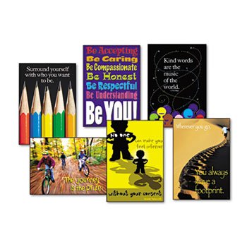 Trend Argus Large Poster Combo Pack, Think Positively Poster,Think Positive,Ast (Pack Of5)