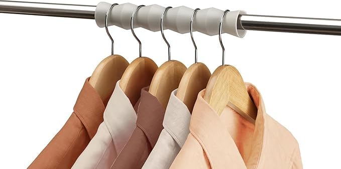 Gnoly Closet Clothes Hanger Spacers Wardrobe Clothes Rod Spacers, Narrow Clothes Rail Spacers Organizer For Coats, Skirts, Shirt