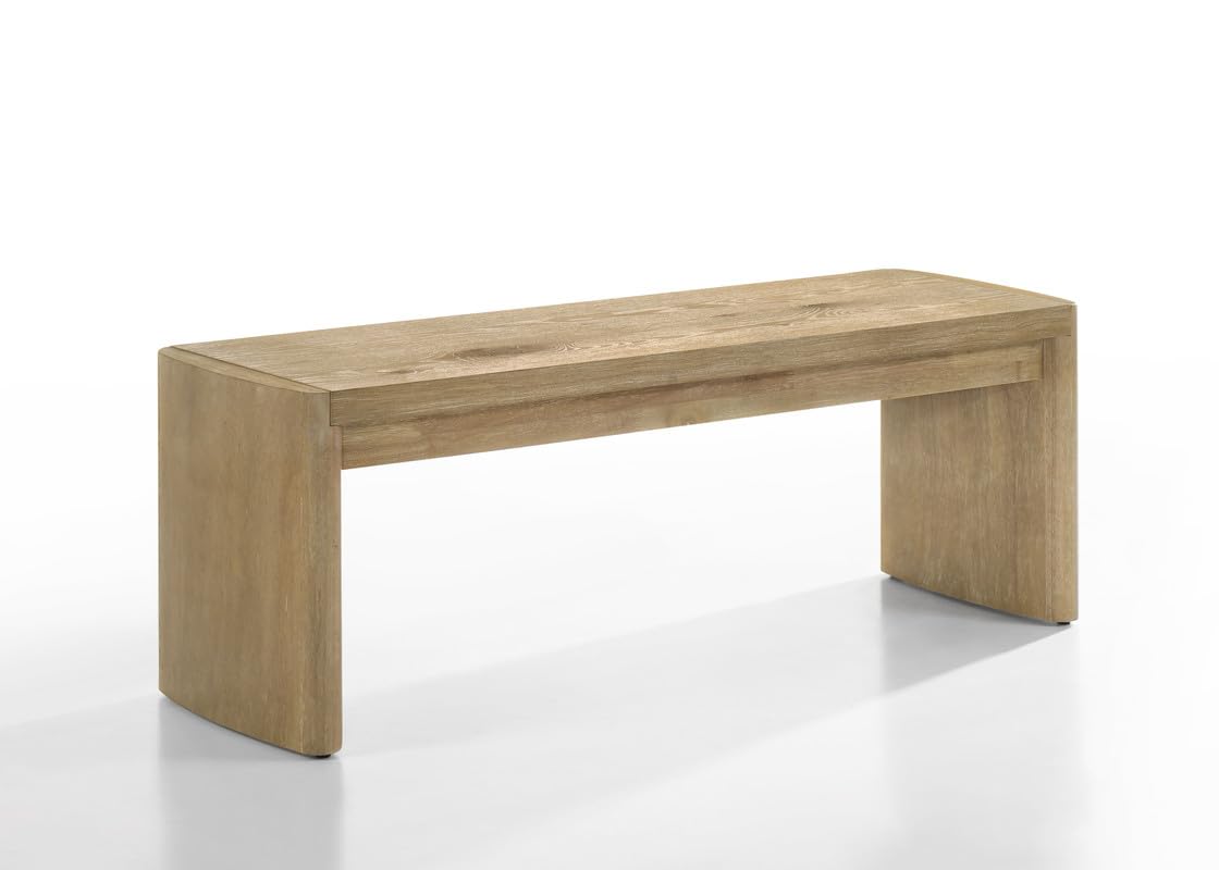 Magnus Wooden Oak Finish 50.5 Wide Dining Bench