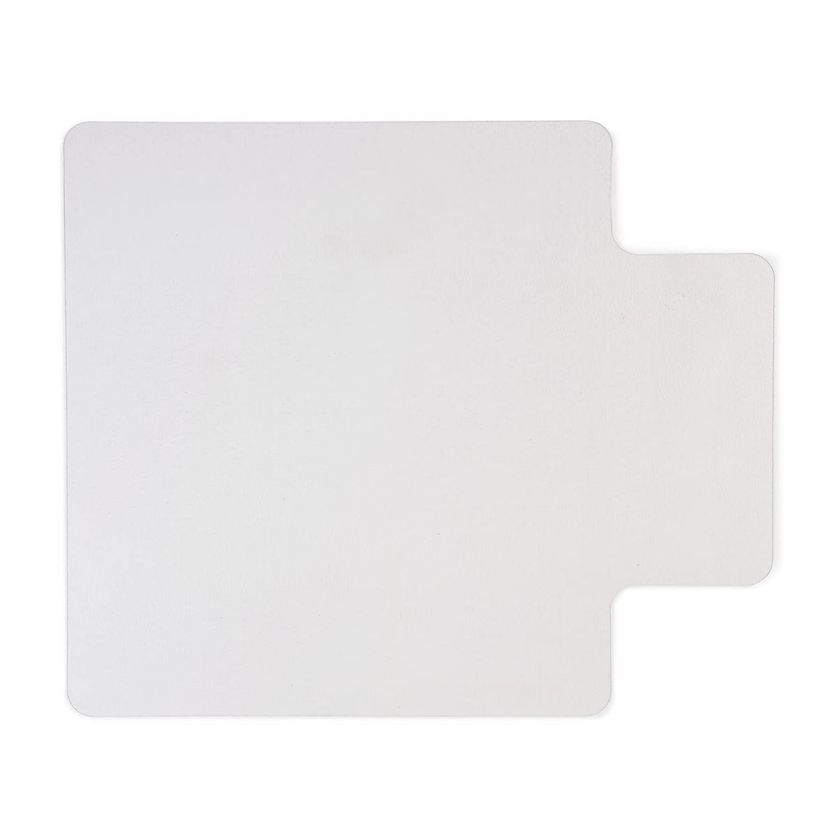 Staples Office Chair Mat, Clear Floor Mats with Lip, Hard Floors, Textured Underside, Extended Under-Desk Coverage, 53 x 45 Inch
