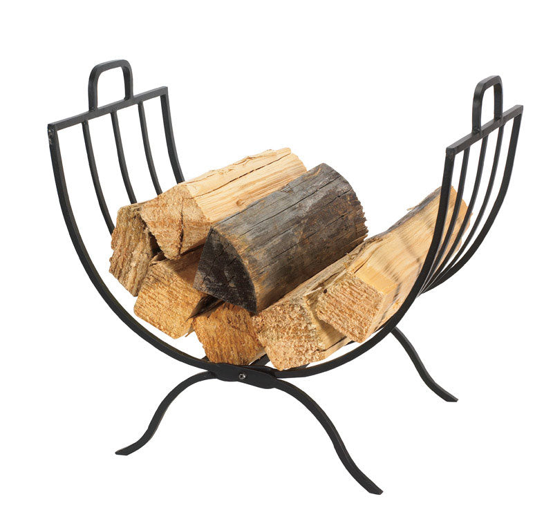 FOLDING LOG RACK WI BLK (Pack of 1)