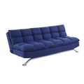 Acme Eiroa Button Tufted Fabric Adjustable Sofa with Nailhead Trim in Beige