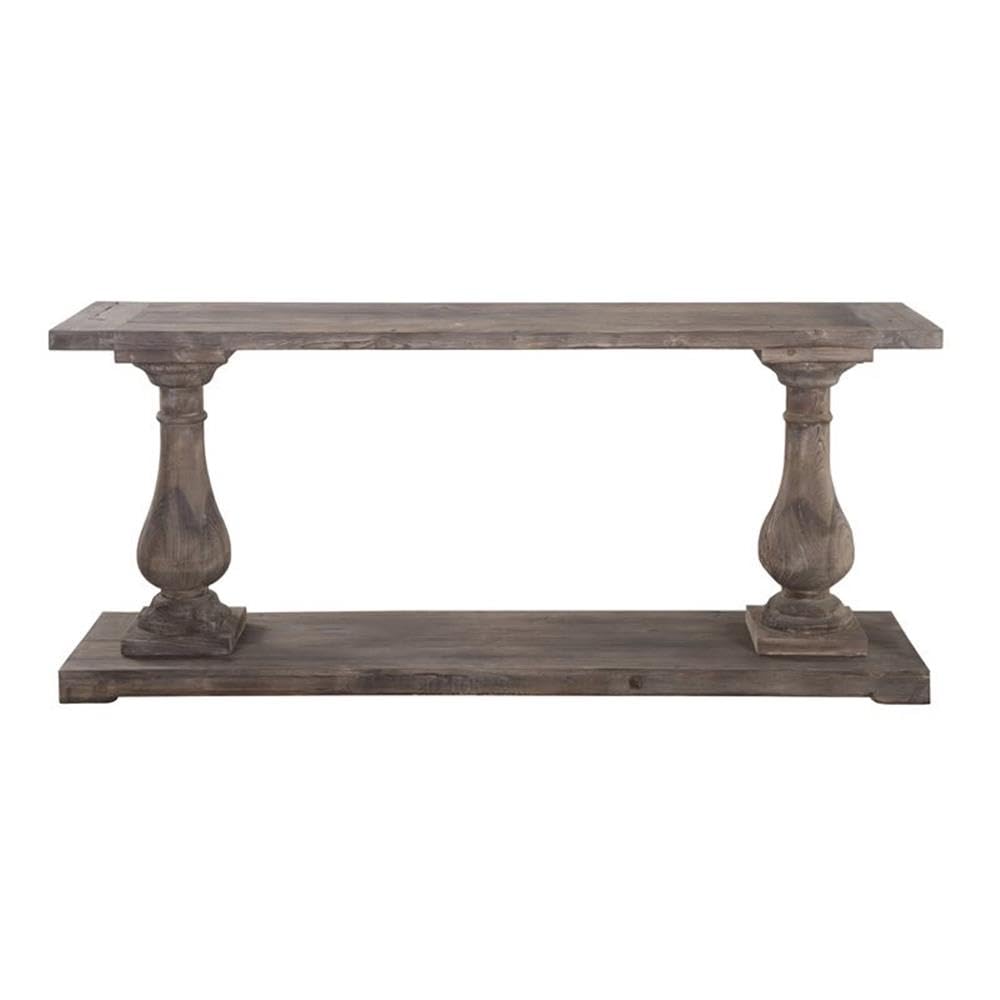 Kosas Home Carolina Console Tables, Rustic Brown Finish