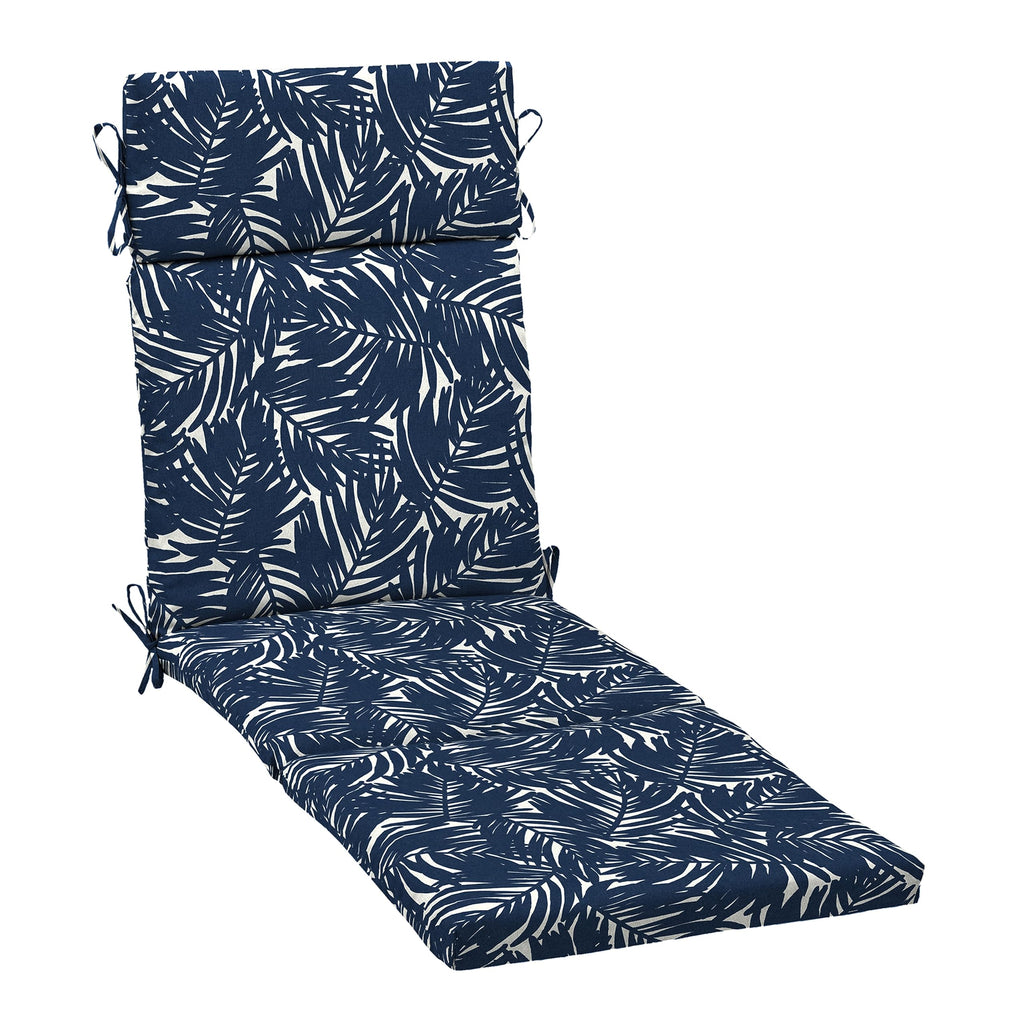 Arden Selections Earthfiber Outdoor Chaise Cushion, 21 X 72, Rain-Proof, Fade Resistant, Cushion For Chaise Lounger 21 X 72, Nav