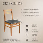 Searchi Waterproof Pu Dining Chair Seat Covers Set Of 4, Soft Removable Washable Seat Covers For Dining Chairs, Dining Room Seat Cover Slipcover Protector (Rear-Covered, Pu Brown)
