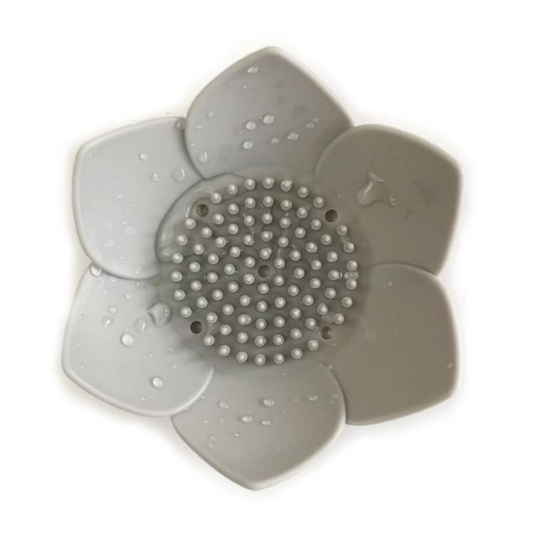 Ateto Silicone Flower Soap Holder Dish Soap Case With Drain Holes Soap Tray For Bathroom/Kitchen/Home Unbreakable Soap Dish Non