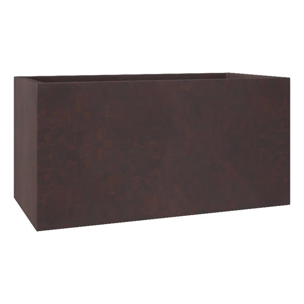 Bloom Series Poly Stone Planter 9 , 19.7 Long In Brown