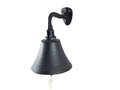 Rustic Black Cast Iron Hanging Ships Bell 6 Inch - Captains Bell - Rustic Wall Art