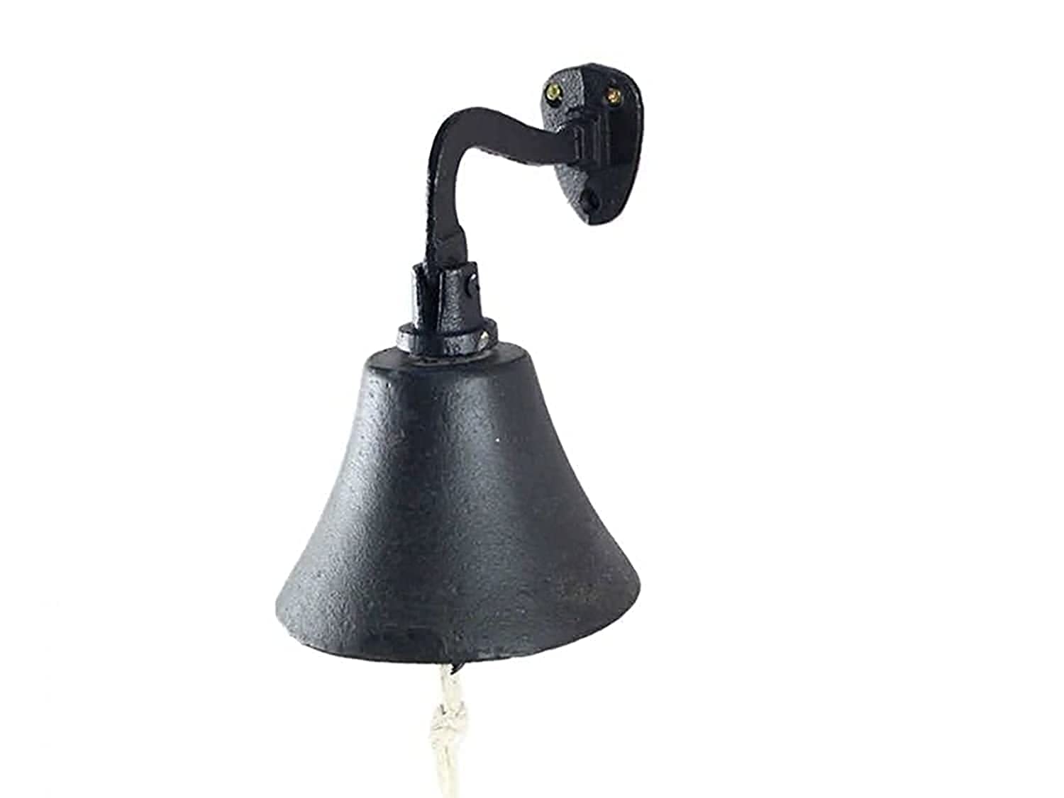 Rustic Black Cast Iron Hanging Ships Bell 6 Inch - Captains Bell - Rustic Wall Art
