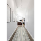 Garland Rug Carnival Stripe Assorted Earth Tone 3'X12' Modern Stain Resistance Runner