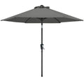 MASTERCANOPY Patio Umbrella for Outdoor Market Table -8 Ribs (9ft,Dark Gray)
