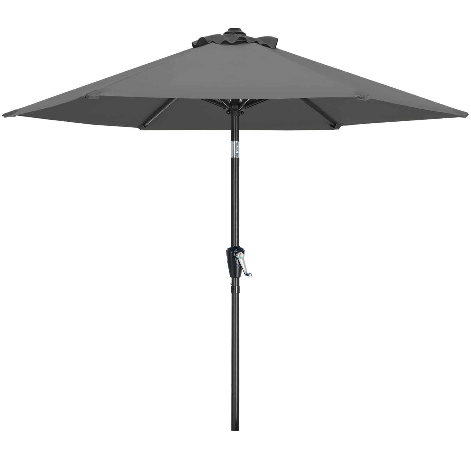 MASTERCANOPY Patio Umbrella for Outdoor Market Table -8 Ribs (9ft,Dark Gray)