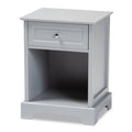 Baxton Studio Chase Modern Transitional Light Grey Finished 1Drawer Wood Nightstand