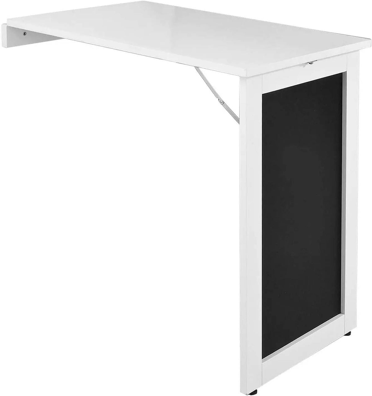 Mann Martspacesaving Wallmounted Folding Desk | Kitchen, Dining, & Home Office Table With Chalkboard  Easy Installation