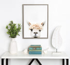 Sylvie Alpaca Bangs Framed Canvas by Amy Peterson Art Studio