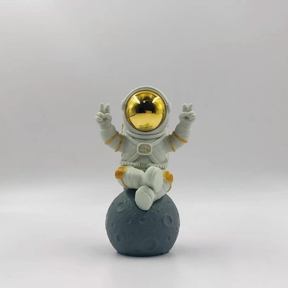 BUBUHSHM Figurine Astronaut Statue Spaceman D  cor,Sculptures Home D  cor,Shelf Decoration,Desk Decor,Cute Space Figure Ornament