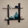 ShaizR Art Plus Decorative Wall Shelf for Living Room, Bedroom, Office (Black)
