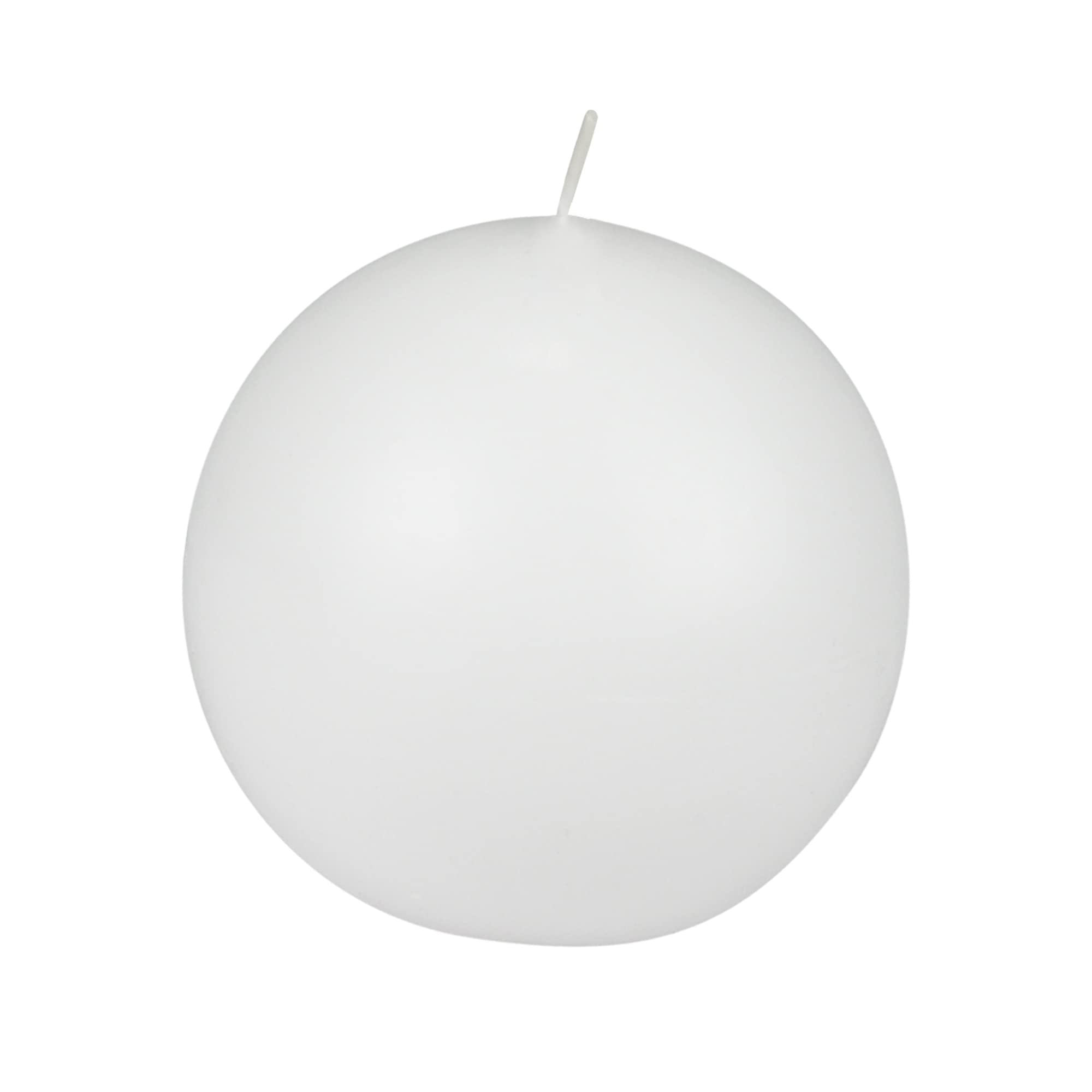 Zest Candle, 4, White Citronella 2-Piece Ball Candles, Inch, 2 Count