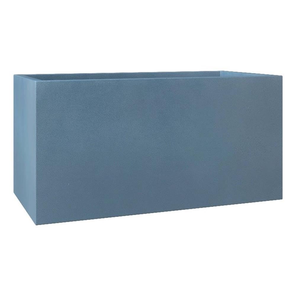 Bloom Series Poly Stone Planter 11.8 , 23.6 Long In Black Aged Concrete