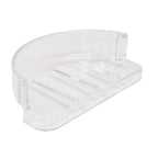 Ez-Flo Clear Replacement Bathroom Plastic Soap Dish, 15204