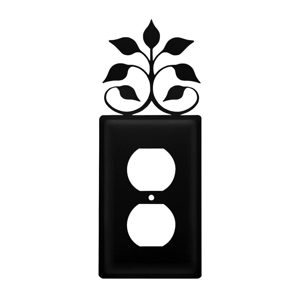 Village Wrought Iron Leaf Fan Outlet Cover