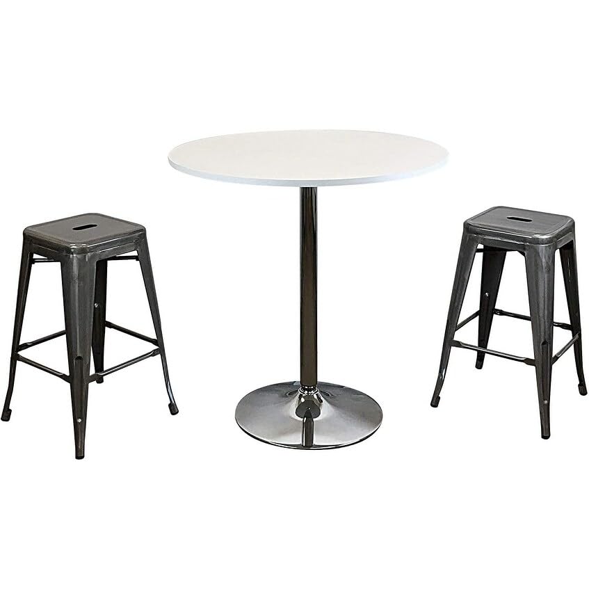 Neos Modern Furniture T7430-WH-N Bar Table, White