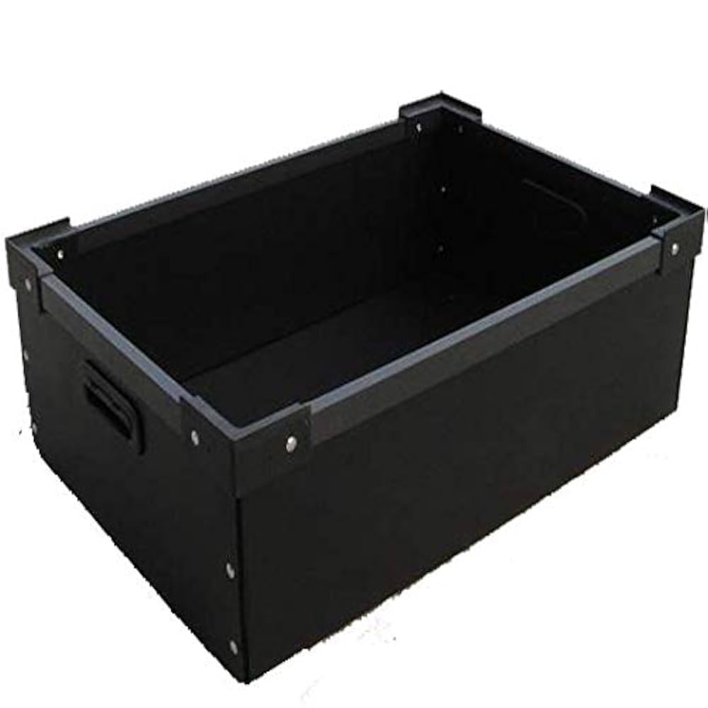 SKY ESD Safe Size (L 400 X W 300 X H 150) Antistatic Conductive PP Corrugated Box Storage Box ESD BINS