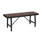 Acme Mariatu Rectangular Wooden Bench in Oak