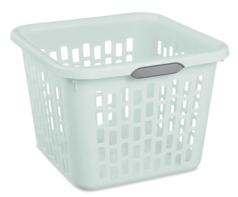 Sterilite 1.5 Bushel Square Laundry Basket Mindful Mint Comfort Grip Handles
