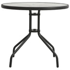 vidaXL Patio Dining Set 5 Piece Garden Outdoor Lawn Yard Terrace Balcony Dining Dinner Dinette Table and Chair Seat Seating Furniture Steel