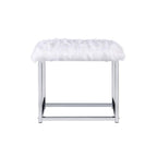 Acme Coleen 3 Piece Metal Frame Vanity Set in Chrome