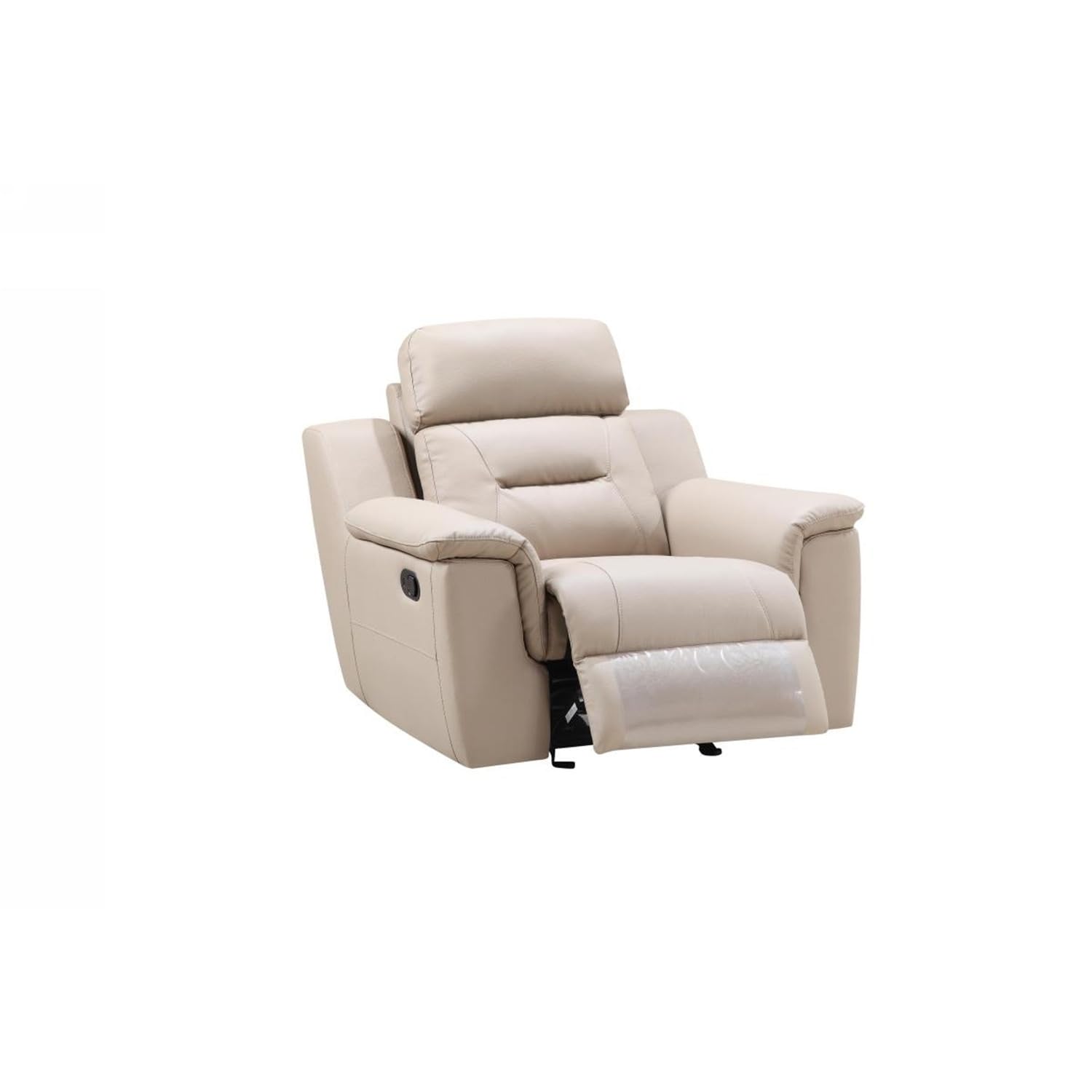 HomeRoots 41 Fascinating Beige Leather Chair