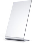 NEZZOE Modern Makeup Mirror, 12  Length Aluminum Desk Mirror, Vanity Mirror for Counter, Bedroom, Bathroom, Dorm