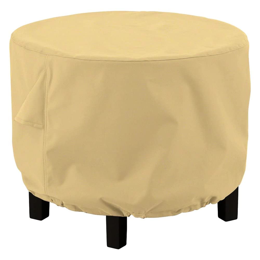 Classic Accessories Terrazzo Water-Resistant 36 Inch Round Ottoman/Coffee Table Cover