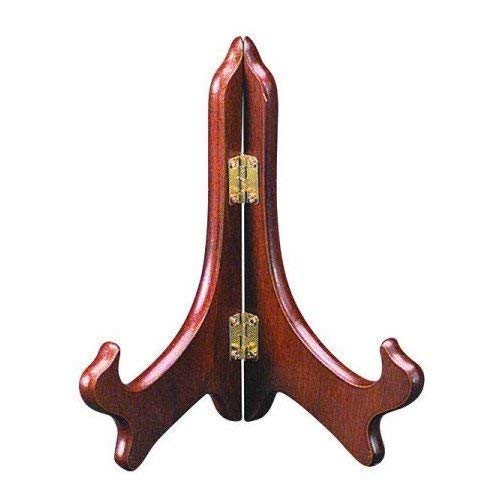 Tripar 4 Inch Walnut Wooden Plate Stand Easel Holder Photo Display