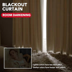 Deconovo Blackout Curtains – Room Darkening, Noise-Reducing, Thermal Insulated – Energy-Efficient Window Treatment For Bedroom, Living Room & Home Office – 2 Panels, Beige, 70W X 108L Inch